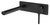 Vivid Slimline Oval SwitchMix Wall Basin or Bath Mixer Set 175mm Matte Black Lead Free [312256]