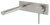 Vivid Slimline Oval SwitchMix Wall Basin or Bath Mixer Set 175mm Brushed Nickel Lead Free [312257]