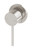 Vivid Slimline SwitchMix Wall Bath or Shower Mixer (60mm Backplate) Fit-Off Kit Brushed Nickel Lead Free [313210]