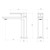 Gloss MKII Hob Basin Mixer 6Star Brushed Carbon Lead Free [313616]