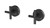 Vivid Slimline Plus Wall Top Assemblies Pair Ceramic Disc 3/4 Turn Matte Black Lead Free [313891]