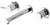 Vivid Pin Lever Wall Bath Set with 200mm Spout Chrome Lead Free [313892]