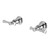 Cromford Wall Assemblies Pair 15mm Extended Spindles Chrome Lead Free [315615]