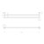 Soul Double Towel Rail 900mm Matte White [321520]