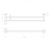 Soul Double Towel Rail 600mm Matte White [321630]