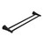 Eternal Double Towel Rail 600mm Matte Black [321561]