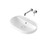 Liano II 600mm Pill Inset Basin with Tap Landing with Overflow White 0 Tap Holes [310674]