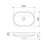 Liano II 600mm Pill Inset Basin with Tap Landing with Overflow White 0 Tap Holes [310674]
