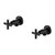 X Plus Washing Machine Taps Matte Black (Pair) Lead Free [330151]