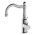 York Basin Mixer (Hook Spout) with White Porcelain Lever 5Star Chrome Lead Free [330179]