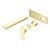 Bianca Wall Basin or Bath Mixer Set 230mm (Trim Kit Only) Brushed Gold [289812]