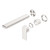 Bianca Wall Basin or Bath Mixer Set 230mm Separate Back Plate (Trim Kit Only) Brushed Nickel [289877]