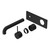 Mecca Wall Basin or Bath Mixer Set Handle Up 185mm (Trim Kit Only) Matte Black [289974]