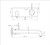 Mecca Wall Basin or Bath Mixer Set Handle Up 230mm (Trim Kit Only) Matte Black [290057]