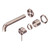 Mecca Wall Basin or Bath Mixer Set Separete Back Plate 185mm (Trim Kit Only) Brushed Bronze [290107]