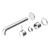 Mecca Wall Basin or Bath Mixer Set Separete Back Plate Handle Up 230mm (Trim Kit Only) Chrome [289843]