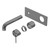 Mecca Wall Basin or Bath Mixer Set 120mm (Trim Kit Only) Gunmetal [289936]
