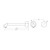 Kara Progressive Wall Basin or Bath Set 260mm Trim Kit (Only) Gun Metal [297067]