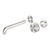 Opal Progressive Wall Basin or Bath Set 160mm Trim Kit (Only) Brushed Nickel [297109]
