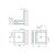 90° Glass to Wall Bracket 10mm Glass Tumbled Antique Brass [338552]