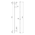 Bianca 12V Single Vertical Heated Towel Rail&nbsp;Brushed Nickel [338433]