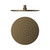 250mm Round Metal Shower Head Tumbled Antique Brass [338355]