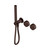 Serenity Progressive Shower System with Metal Handle and Slim Shower Rome Bronze [338534]