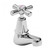Easyclean Pillar Cock (Hot) with Handle & Button Chrome 4Star [133386]