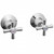 Easyclean Wall Top Assemblies w/Handle & Button Chrome (Pair) [133302]