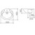 Concorde 500 Semi Recessed Basin with Bracket Vitreous China White 3 Tap Holes [057529]