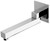 Bath Spout Swivel Square 200mm Chrome [129849]