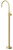 Vivid Slimline Floor Mounted Bath Mixer Brushed Gold [155275]