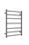 Towel Ladder (Non Heated) 600mm Wide 800mm High Gunmetal [181270]