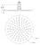 Shower Head Round 250mm 3Star Brushed Gold [181336]