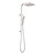 Celia Bianca Square Twin Shower Set 4Star Brushed Nickel [181343]