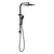 Celia Bianca Square Twin Shower Set 4Star Matte Black [181346]