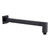 Square Wall Shower Arm 340mm Matte Black [195137]