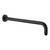 Round Wall Shower Arm 340mm Matte Black [195140]