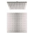 Shower Head Square 250mm 3Star Brushed Nickel [195176]
