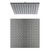 Shower Head Square 250mm 3Star Gunmetal [195177]
