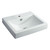 Low Profile Semi Inset Basin 500mm x 445mm x 85mm with Pop-Up Plug & Waste 1 Tap Hole [190222]