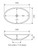 Keeto Ceramic Above Counter Basin 500mm x 350mm x 95mm White 0 Tap Holes [180590]