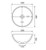 Basin Le x y Cast Stone Above Counter 380mm x 160mm Matte White 0 Tap Holes [180591]