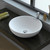 Basin Le x y Cast Stone Above Counter 380mm x 160mm Matte White 0 Tap Holes [180591]