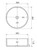 Reba Above Counter Round Basin 360mm x 120mm x 360mm High Matte White [180602]