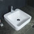 Rondo Cast Stone Above Counter Basin 400W 415D 105H 1 Tap Hole Matt White [180603]