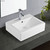 Willow Ceramic Above Counter Basin 510mm x 410mm x 150mm White 1 Tap Hole [180607]