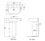 Compact Basin including Pedestal 550mm x 410mm x 820mm White 1 Tap Hole [180751]