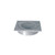 Square Floor Waste 80mm with 25mm tail Chrome [025060]