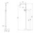 Mekko Floor Mounted Bath Mixer Brushed Nickel [180758]